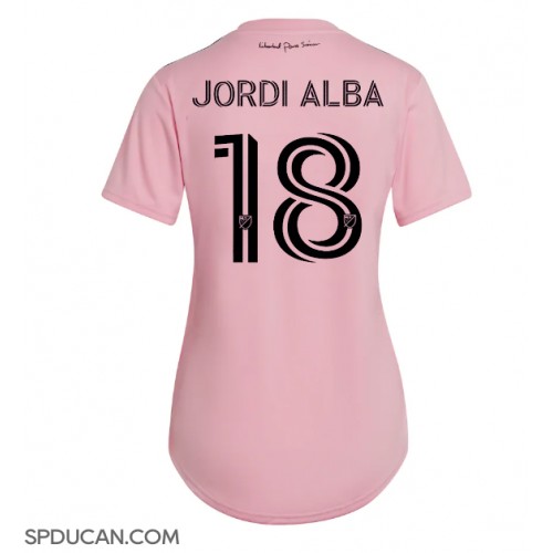 Zenski Nogometni Dres Inter Miami Jordi Alba #18 Domaci 2023-24 Kratak Rukav